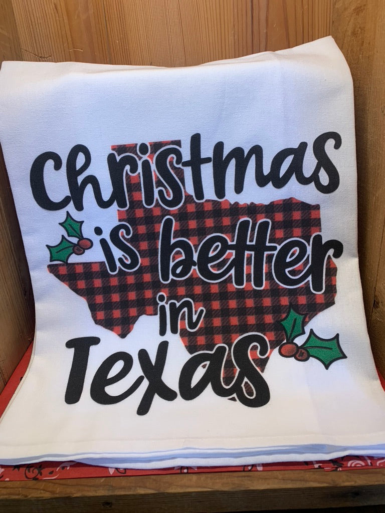 Christmas in Texas Towel