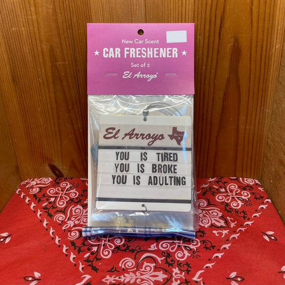 Car Air Freshener (2-Pack)-Adulting