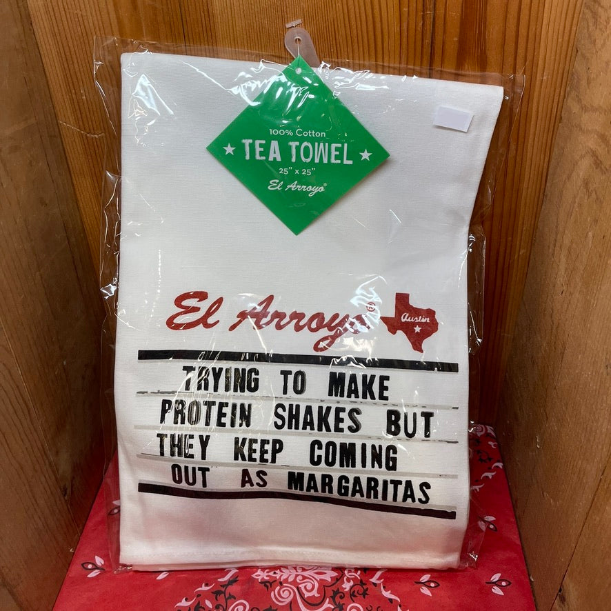 El Arroyo Tea Towel-Protein Shakes