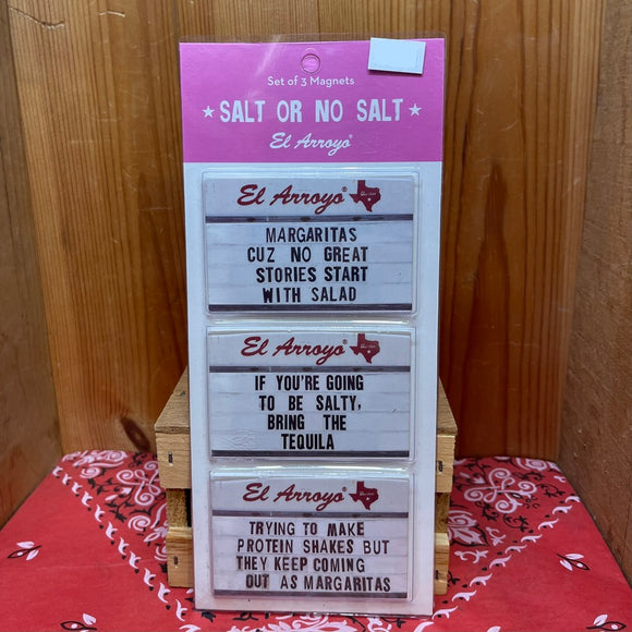 Salt or No Salt Magnets Set of 3