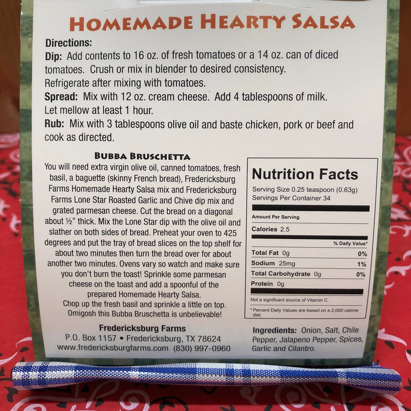 Homemade Hearty Salsa Mix