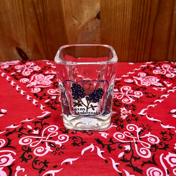 Bluebonnet Square Shot Glass