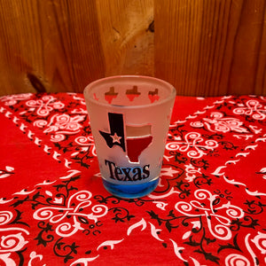 Texas Etched Shot Glass