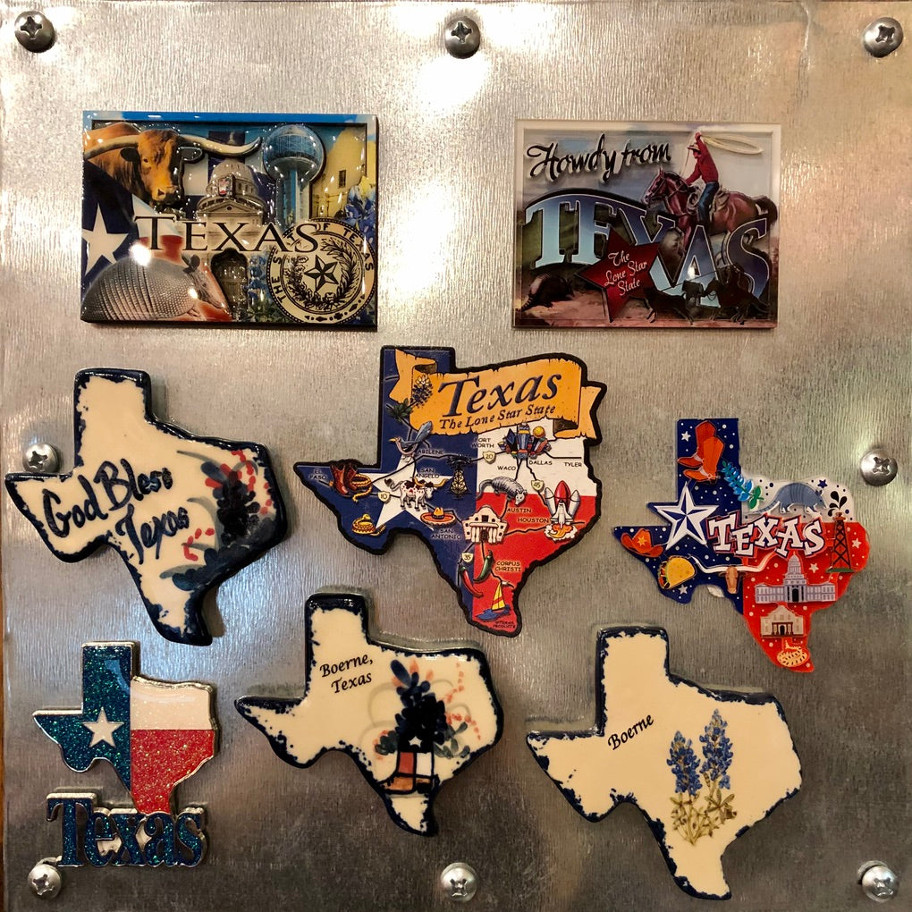 Texas Collage Dual-Level Magnet