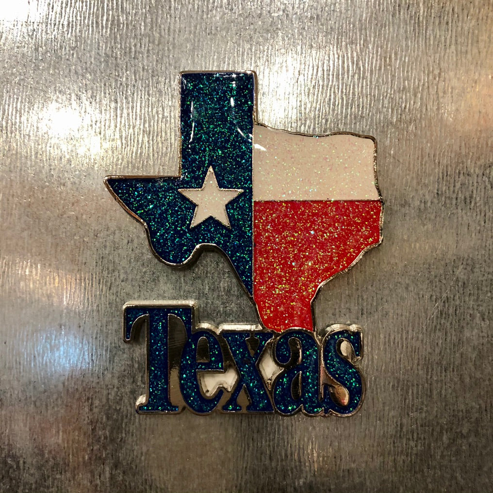 Texas Glitter Magnet