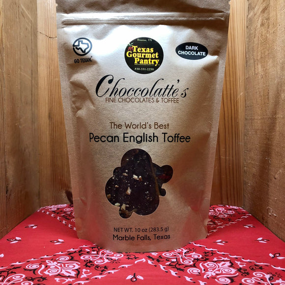 Dark Chocolate Pecan English Toffee (10oz)