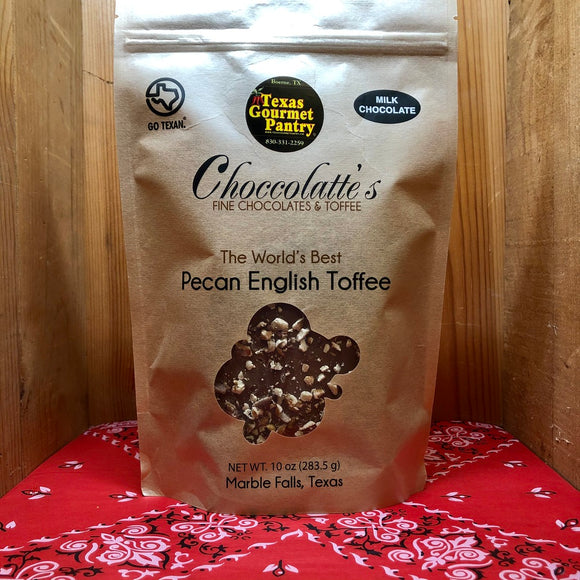 Milk Chocolate Pecan English Toffee (10oz)