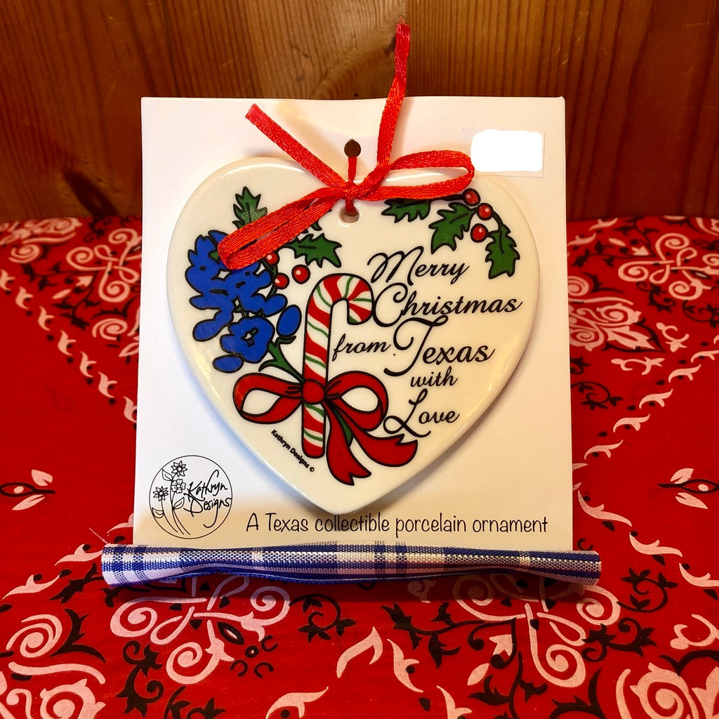 Merry Christmas From Texas With Love Ornament