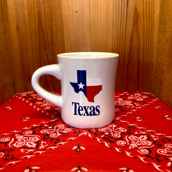 White Texas Diner Mug