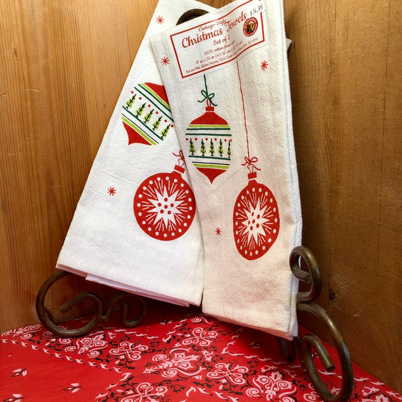 Christmas Ornaments Dish Towel (Set of 2)